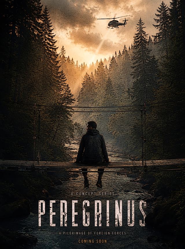 PEREGRINUS series poster - folk horror and supernatural thriller score by Zazie Kanwar-Torge